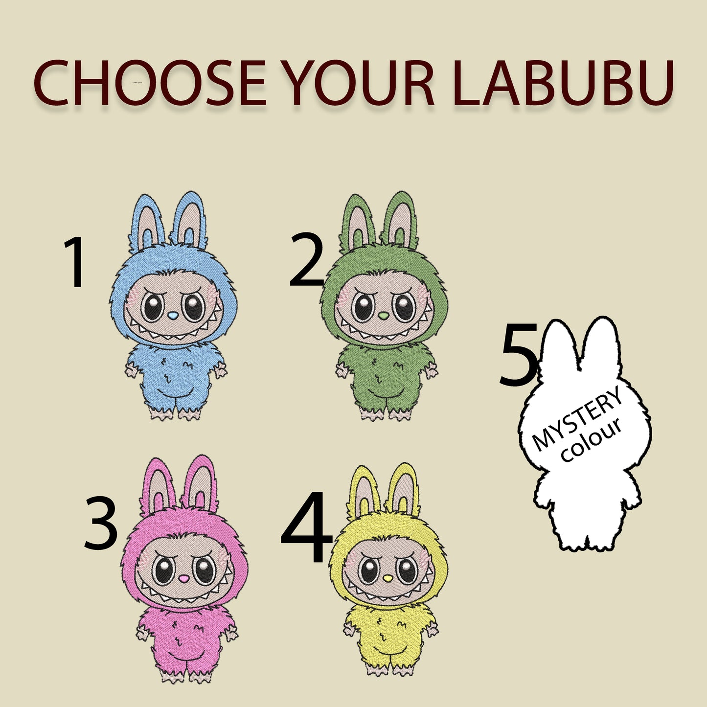 Labubu Embroidered Hoodie