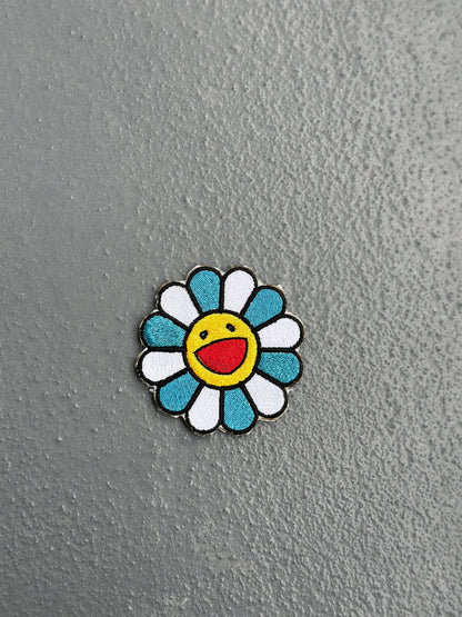 Smiley flower Iron-on Patch