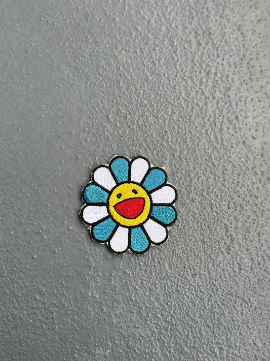 Smiley flower Iron-on Patch