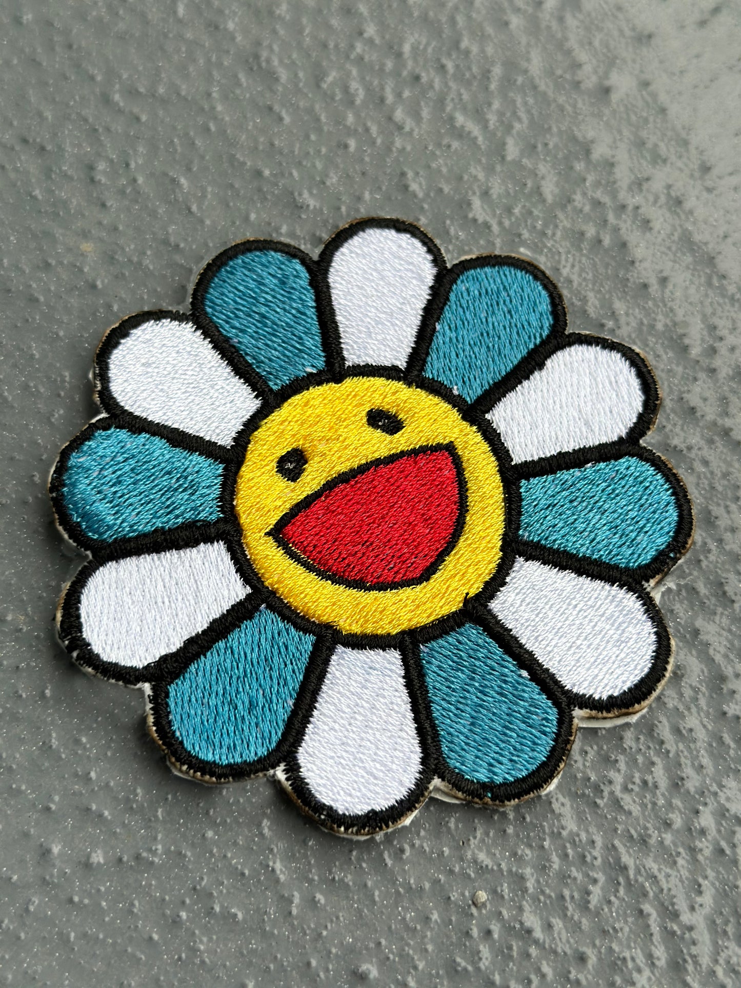 Smiley flower Iron-on Patch