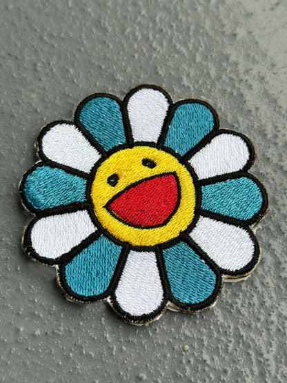 Smiley flower Iron-on Patch