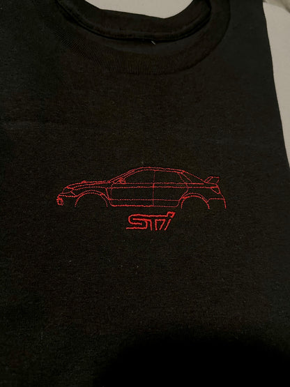 Subaru WRX STI Embroidered Silhouette Hoodie